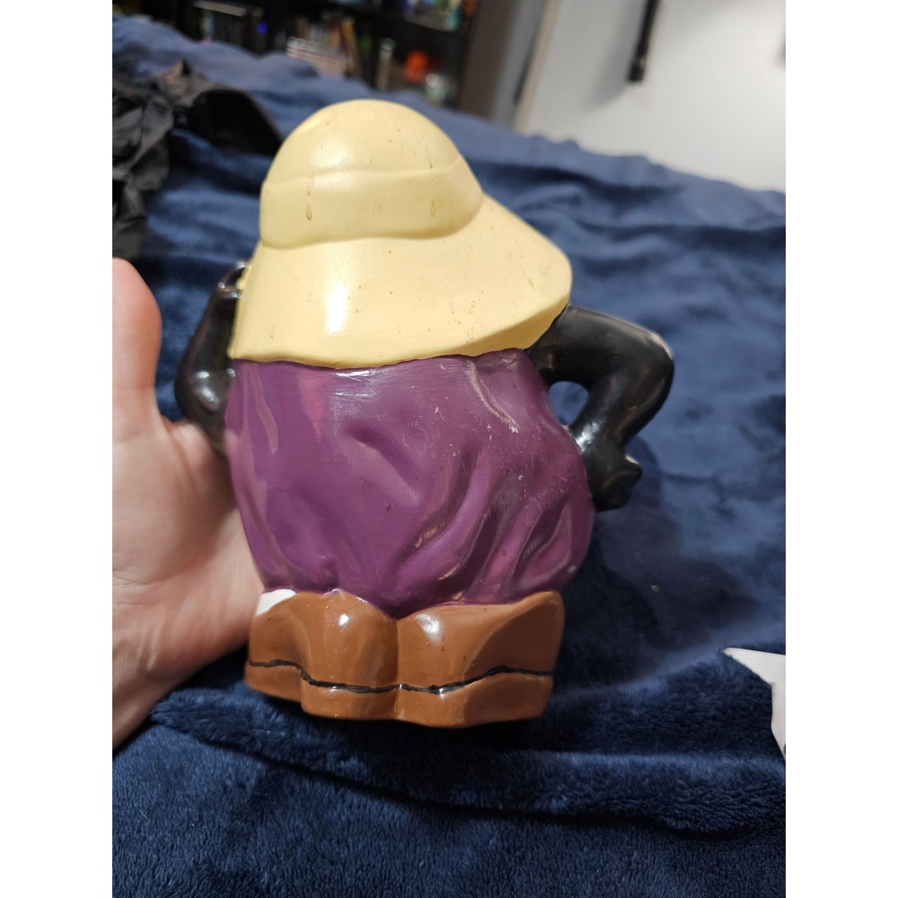 Vintage California Raisins Ceramic Piggy Bank Retro 1980s Advertising Mascot - Picture 2 of 4